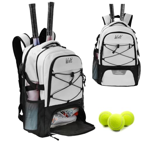 WOLT Tennis Backpack with Ventilated Shoe Compartment