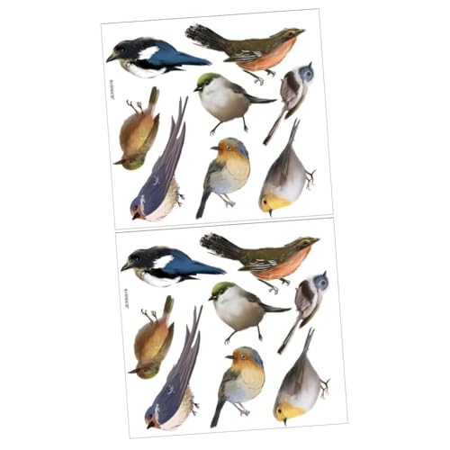 DIYEAH 2 Hojas Pegatinas En Las Ventanas Calcomanías Extraíbles Para Ventanas Adhesivo De Ventana Anticolisión Decoración De La Etiqueta Engomada De La Ventana De Polivinilo