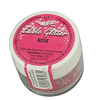 Rainbow Dust ROSE 100% Fully Edible Cake Sparkle Glitter Sugarcraft Decorations