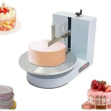 Automatic Cake Decorating Machine, 90-220V 200W Cake Cream Spreading Machine Low Noice, Birthday Cake Cream Smooth Coating Machine w/LCD Display for 4-16 inch Cakes, Spatula Adjustable 7.87 inches