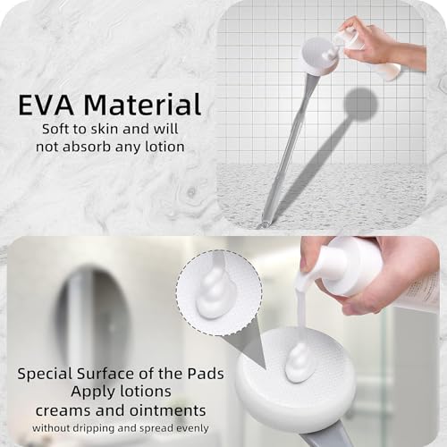 Image of Lotion Applicator for Back, 20.5 inch Back Lotion Applicator, Back Lotion Applicators for Your Back, Easy Reach and Washable, Back Self Tanner Applicator