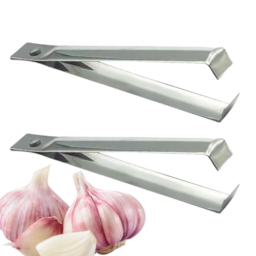 Pinzette per lische di pesce – Pinze a punta fine in acciaio inossidabile 2 pezzi, strumento da cucina con impugnatura di precisione, pelapatate per aglio, dispositivo per rimuovere lische durevole, d