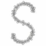 Weihnachtskugelgirlande Silber 186 cm Polystyrol