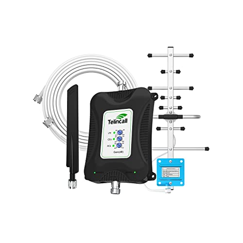 Authentic Crazy Deals ATT Home Cell Phone Booster for All U.S. Carrier AT&T, T Mobile, US Cellular, Sprint 3G/4G Boosts Voice and Data 700/850/1900MHz Band 13/2/5/25 Cellular Signal Booster Covers Up to 3,000 Sq Ft