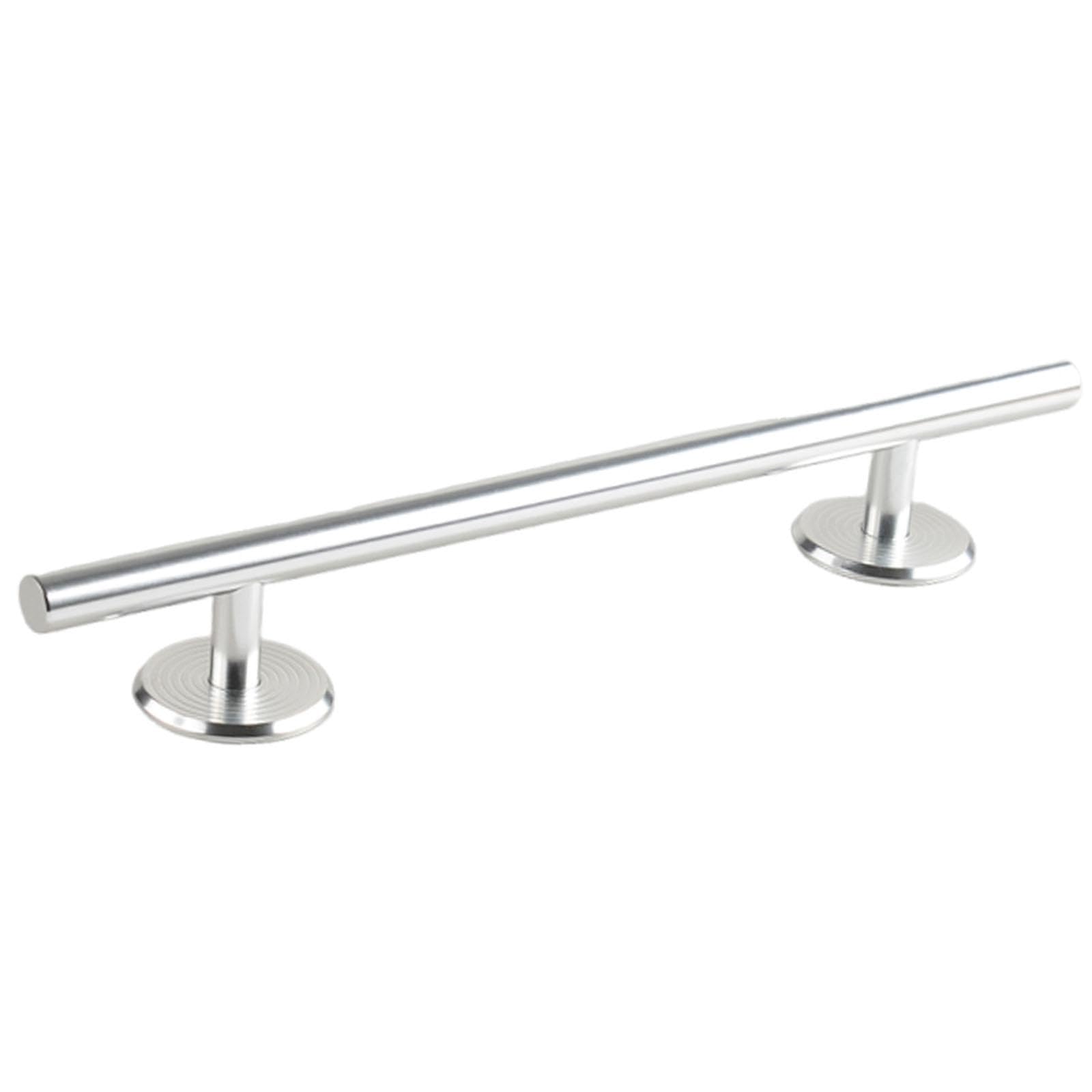 TISHITA Fingerboard 1 Pezzo Fingerboard Round Rail Ostacolo Ramp Rail Acciaio Inox Base Ponderata Superficie Rotonda Adatta a Fingerboarding Parchi Skate Min, Argento