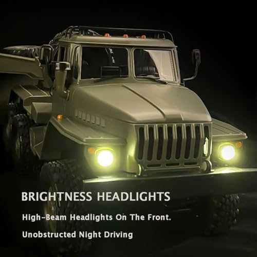 Image of RC Semi Truck, 2.4Ghz 6WD Remote Control Army Truck Trailer, 41.3 Inch Large Size RC Car Toy, 1 /16 Scale Tractor, Remote Control Electric Transport Vehicle Toy car for boy Gifts