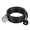 F273699 Fuel Filter with 12ft Propane Hose Compatible with Mr. Heater Big Buddy Series Heater F276163 F273704 F273701 F273702, QCC1/Type1 Adapter Connect 20-45 lb Portable Propane Tanks