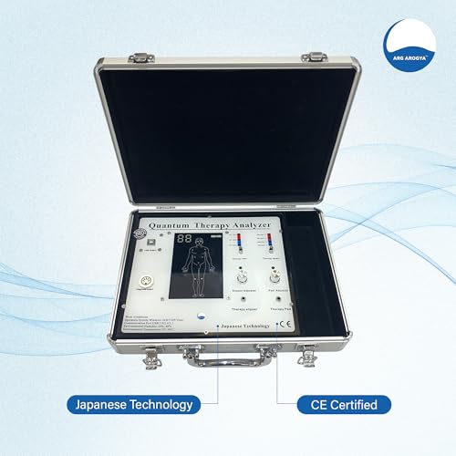 Image of ARG Arogya Quantum Therapy Body Analyser Machine For Full Body Checkup Japanese Technology Scanning with Rod or Palm Generate 45 Reports (Children, Men, Women) Work In Windows 10 (Body Analyzer Therapy)