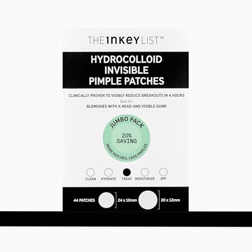 The INKEY List Hydrocolloid Invisible Pimple Patches, Spot Patches Contains