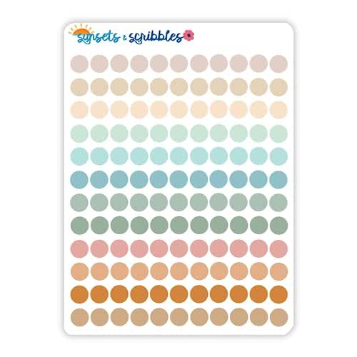 Amazon.com: Sunsets and Scribbles Translucent Dots, Planner Dots ...