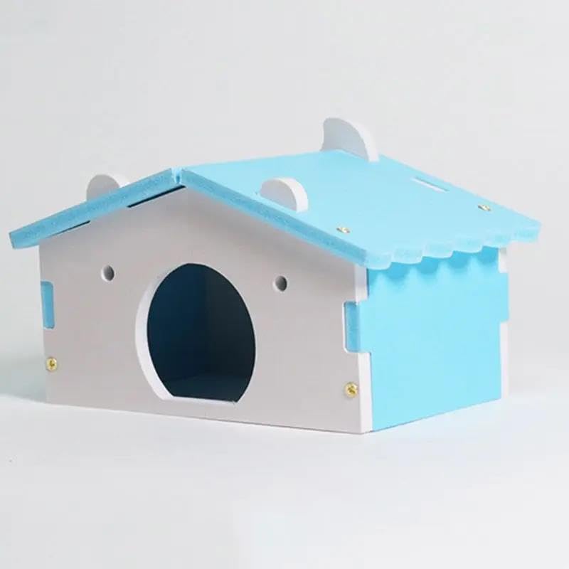 Juguete for hámster, 2 Piezas, Cama Colorida for hámster, casa for Ratas, Ratones, Hurones Enanos, Animales pequeños, Juguete Rosa,Juguetes para hámster(Green)