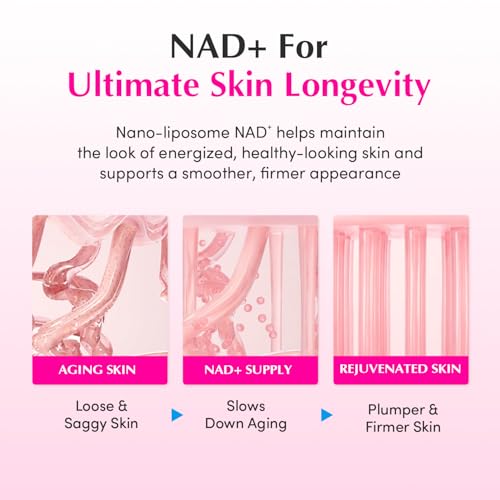 EQQUALBERRY NAD+ Peptide Boosting Cream – NAD+ 5% & 13 Peptides Anti-Aging Korean Skincare Face & Body Cream | Firming & Lifting Pink Neck Cream for Sagging Skin (1.69 fl.oz / 50ml) - Image 6