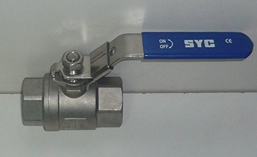 Válvula esfera inox roscada palanca de 3