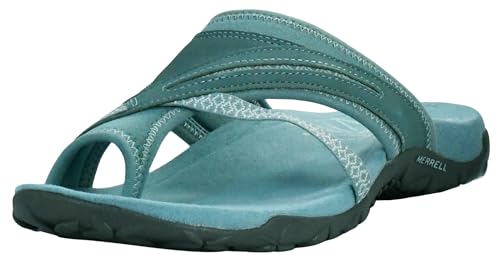 Merrell Women's Terran Post II Sandal, Blue Smoke, 9