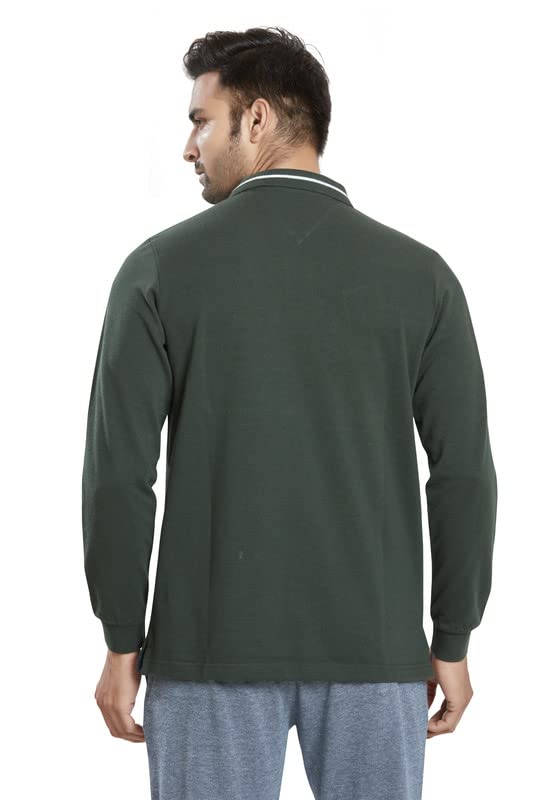Image of Celsius Men's Polo Collar Full Sleeve T Shirt