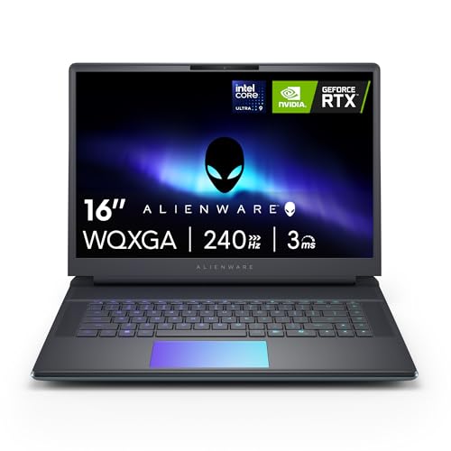 Alienware 16 Area-51 Gaming Laptop AA16250-16' WQXGA 240Hz Display, Intel Core Ultra 9-275HX, 32GB DDR5 RAM, 1TB SSD, NVIDIA GeForce RTX 5070Ti, Windows 11 Home, Onsite Service - Liquid Teal