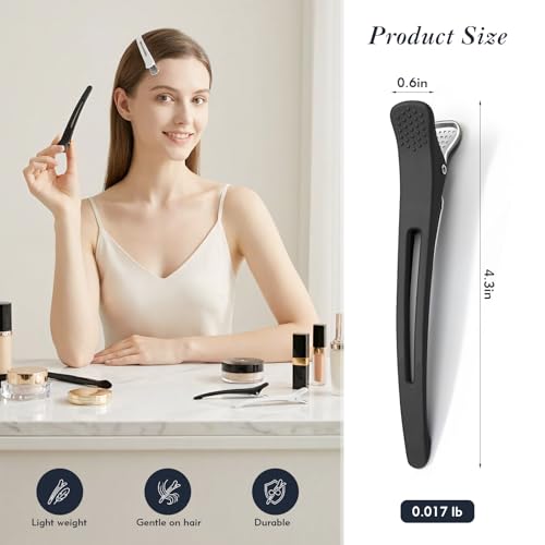 12 Piezas Pinzas Profesionales para Sección de Cabello miniatura 2