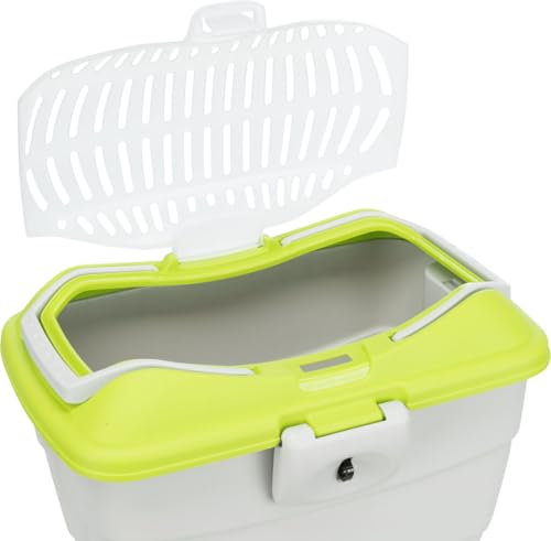 Trixie 39802 Mini-Capri Transportbox 40 x 22 x 30 cm hellgrün/grün, 1 Stück (1er Pack)