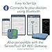 HT1 Smart Temperature Sensor and Humidity Sensor - Bluetooth Thermometer and Hygrometer with App Monitoring - Indoor/Outdoor Temperature and Humidity Monitor for RV, Basement, Fridge & More (1 Pack)