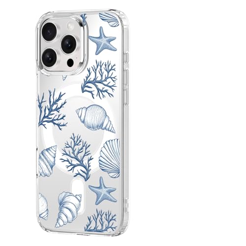 Coque iPhone 15 Pro thème océan idée cadeau magnétique filles