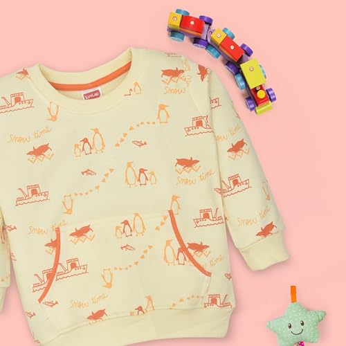 Image of LuvLap Baby Boys Full Sleeve Sweatshirt & Pyjama Sets, Pack of 2