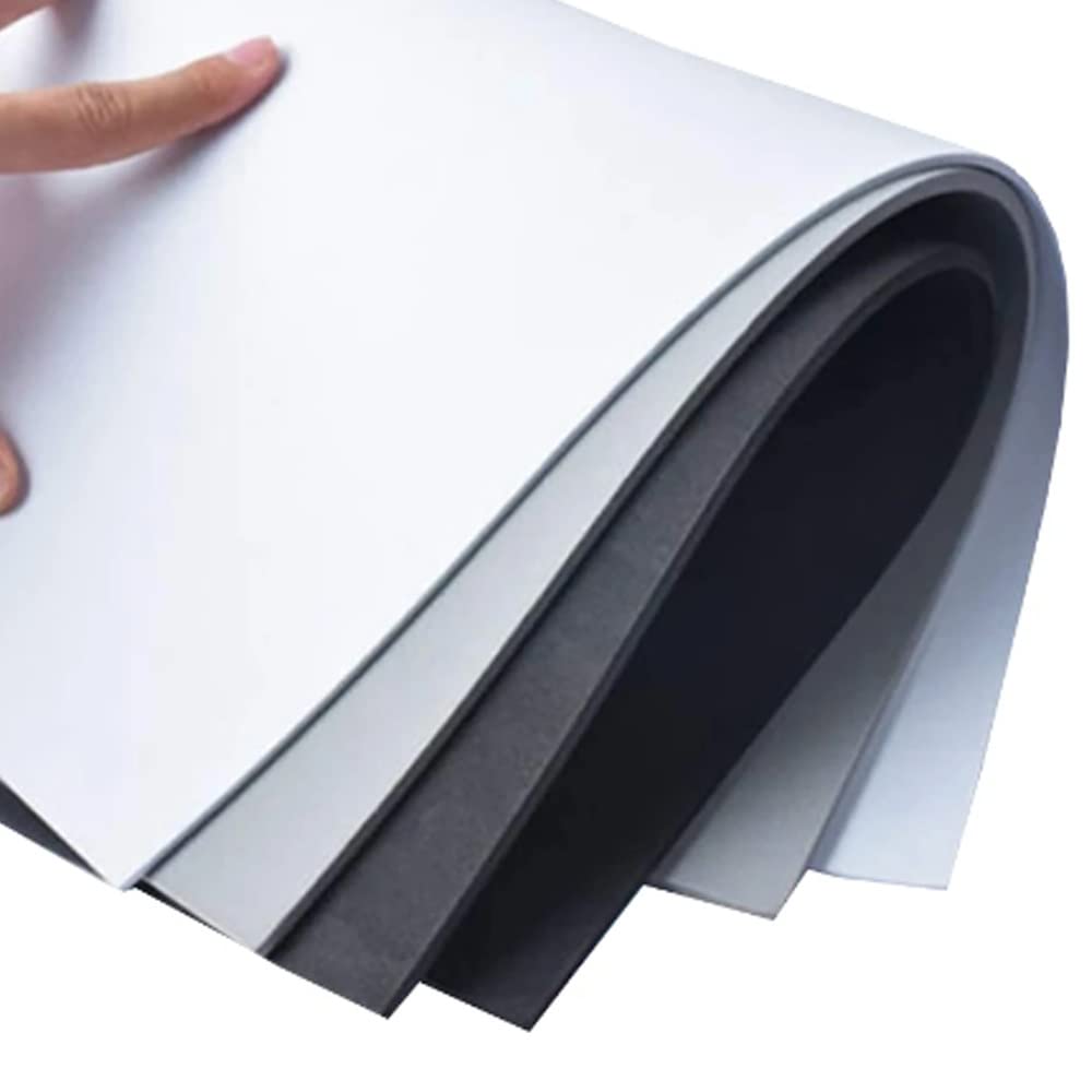 6 szt. Arkuszy pianki PCV do robótek ręcznych, pianka dźwiękochłonna gąbczasta 300x400mm(Black,T4.5mm)