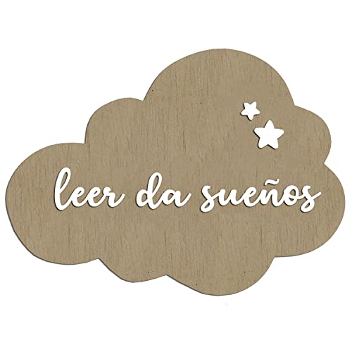 Cartel leer da sueños | Nube leer da sueños | Rincón Lectura | Montessori lectura | Regalo original niño niña | Lulamuk