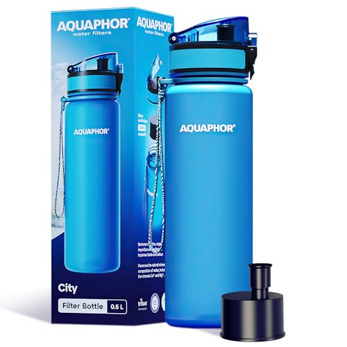 La Mejor Selección de Filtros de agua integrados , listamos los 10 mejores. 45 AQUAPHOR City - Botella de agua filtrada en Tritan sin BPA, portátil con filtro purificador de agua integrado, 500 ml, color azul