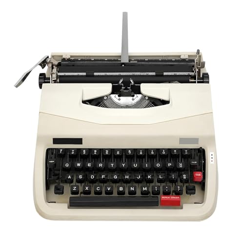 FXLUHAY Máquina de Escribir Manual Vintage (Modelo estándar restaurado Individualmente) — Guía mecánica for niños de Arte Retro Sensación Genuina de pulsación de tecla