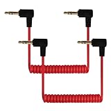 JiangZShangM 2PCS 3,5 mm TRS Mikrofonkabel, Kabel kurz für Kamera, Camcorder und Audioaufnahme, 3,5 mm TRS Mikrofonkabel für DSLR, SLR hochwertige Tonübertragung