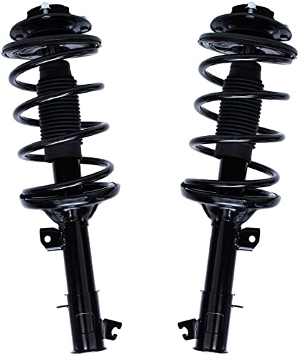 Image of Detroit Axle - 6pc Front End Suspension Kit for 01-06 Hyundai Santa Fe, Struts & Coil Spring Lower Control Arms w /Ball Joint Sway Bars 2001 2002 2003 2004 2005 2006 Replacement