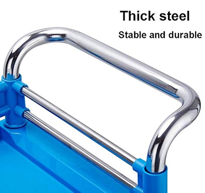 Multifunctional Storage Trolley,Kitchen Utility Cart Service Cart,Beauty Salon Rolling Trolley with Drawer,Dirt Bucket,Multi Purpose Mobile Car Movable Hand Trucks-IVznNfrt