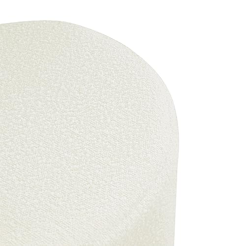 Homepop K8663-F2417 Upholstered Round Ottoman Home Décor thumb #4