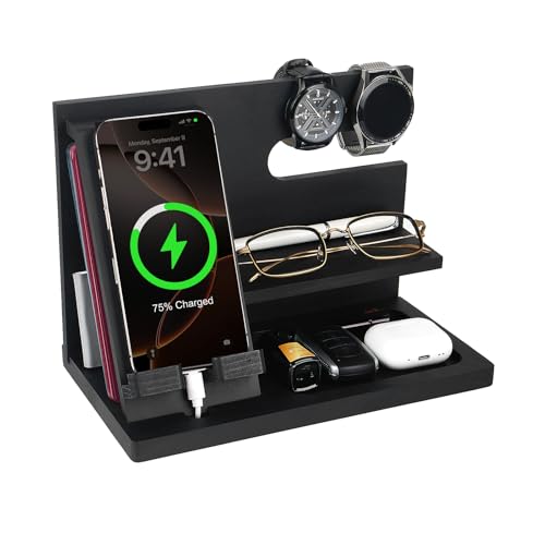 ELEVAT Cadeaux pour hommes Noël en bois pour téléphone...