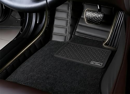 Image of CHIRON Premium 10D Car Floor Mat for XEV 9e Custom Fitted, Luxury Car Foot Mats Compatible with Mahindra XEV 9e, Set of 3 Pcs, 100% Waterproof and Washable, Classic Black