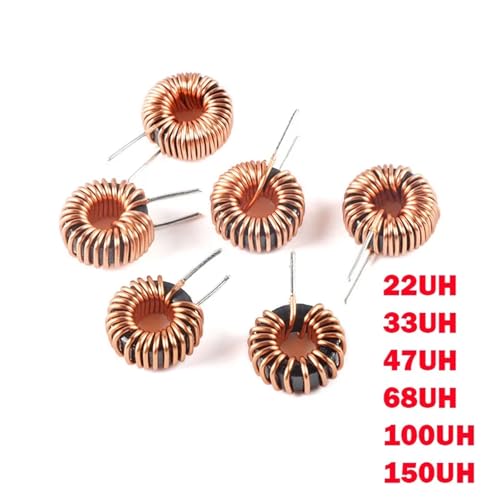 5pcs 50125 Iron Silicon Aluminum Magnetic Ring Inductor 22UH 33UH 47UH 68UH 100UH 150UH High Current Inductance Coil(33UH 0.8MM 8A)