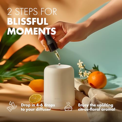 Image of Esslux Neroli Essential Oil - Boosts Sleep Quality and Moisturizes Skin - Neroli Oil for Relaxing Bedtime - 100 Therapeutic Grade for Aromatherapy and Topical Use - 15ml