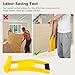 2-Piece Non-Slip Drywall Carrier Tool, 80Kg Load Capacity, Plastic Panel Lifting Handles