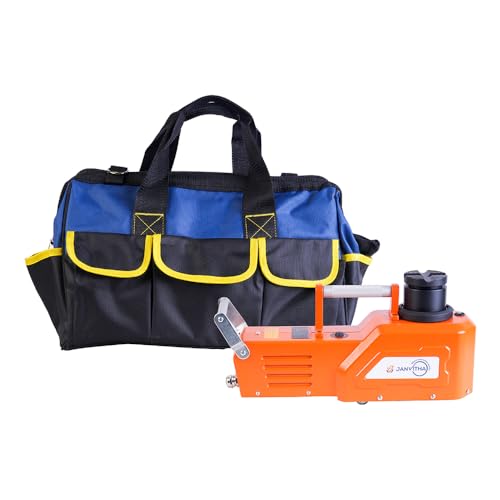 Image of JANVITHA 12V DC Electric Hydraulic Vehicle Jack 10 Ton Capacity for Premium Cars and Heavy Vehicles Lifts Height Upto 520mm