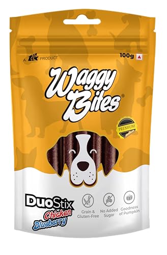 Image of DuoStix | Grain & Gluten-Free Snacks | Rich in Omega Fatty Acids, Vitamins & Minerals for Adult Dogs & Puppies | 100g | Pack of 1
