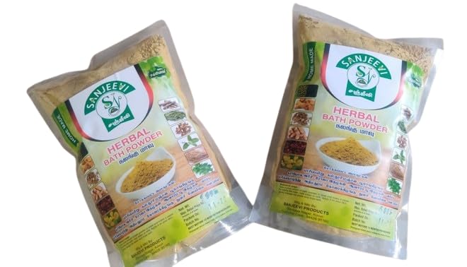 Herbal Bath Powder for Clean Skin, 250g Pack of 2, with Natural Ingredients (2)