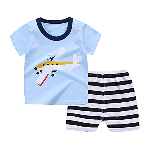 Conjunto de 2 peças de roupa de batismo para meninos e meninas 5 anos, Azul claro, 4-5 Anos