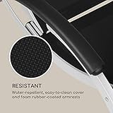 Liegestuhl Sonnenliege Gartenliege verstellbare Lehne in 4 Stufen klappbares Fußteil - 4