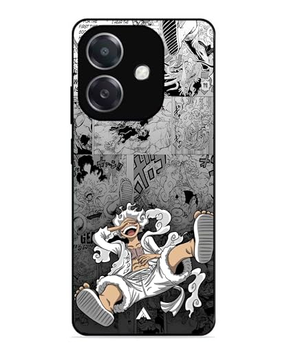 Image of Premium Anime 2 Case for Oppo A3X (Glossy Finish) Soft-Touch Metal TPU Back Cover, Shockproof, Designer, Aesthetic Mobile Phone Case
