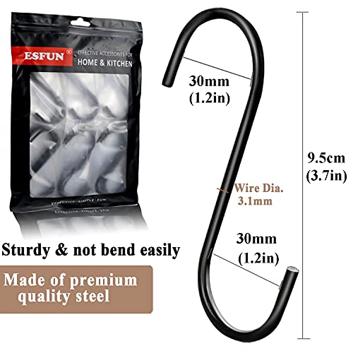 30-Pack-Heavy-Duty-S-Hooks-Black-Steel-S-Shaped-Hooks-for-Hanging-Jeans-Pans-Pots-Plants-Bags-Towels-Kitchen-Closet-Hooks-Hanger-Large-35-inch