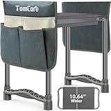 TomCare Garden Kneeler and Seat 10.64β Wider Larger Soft Kneeling Pad Garden Bench with 2 Large Tool Pouches Heavy Duty Garden Stool Foldable Tools Gardening Gifts for Women Men Gardeners,Grey
