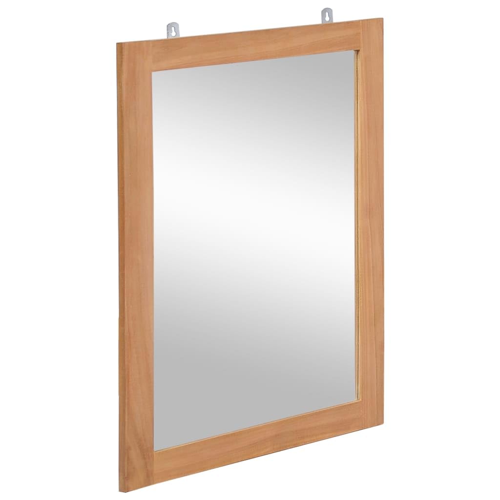 SYDE Lustro ścienne z litego drewna tekowego 50 x 70 cm