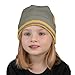 Binienty Gray Yellow Childrens Beanie Hat for Boys Girls Fashion Winter Knit Hat for Youth Kids, Unisex Comfort Kids Snow Hat Cold Weather Sportswear