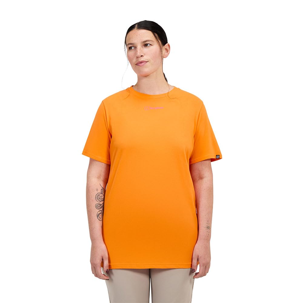 Berghaus Women's Grappled T-Shirt | 100% Cotton Non-Technical T-Shirt, Ember, 16