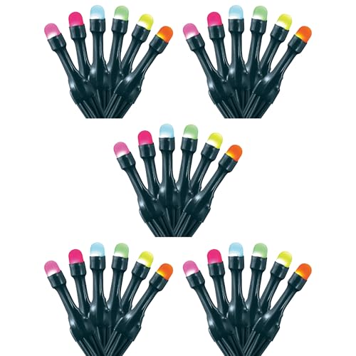 Image of Home Heritage 5-Pack Lumations 33ft Christmas Holiday Party Lights - 100 RGB LED Wrapped Dome Lights - Twinkly Smart App Control